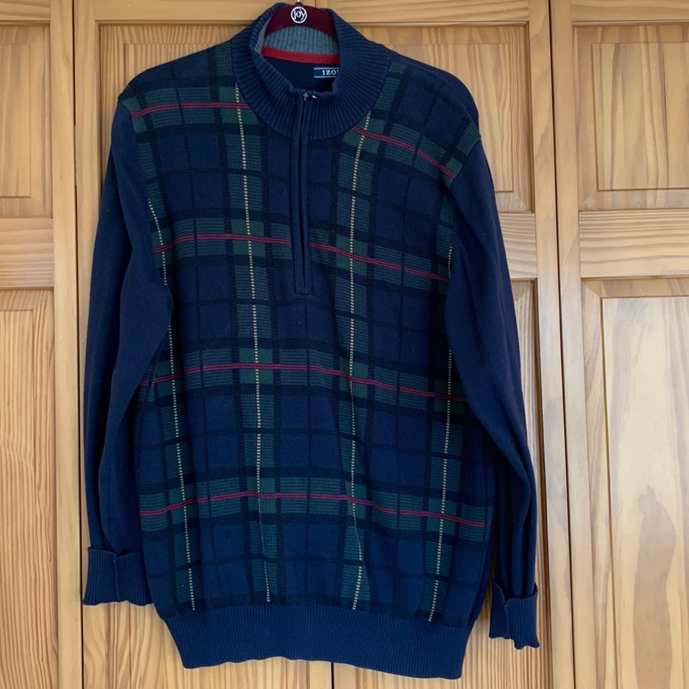 Izod Plaid Sweater